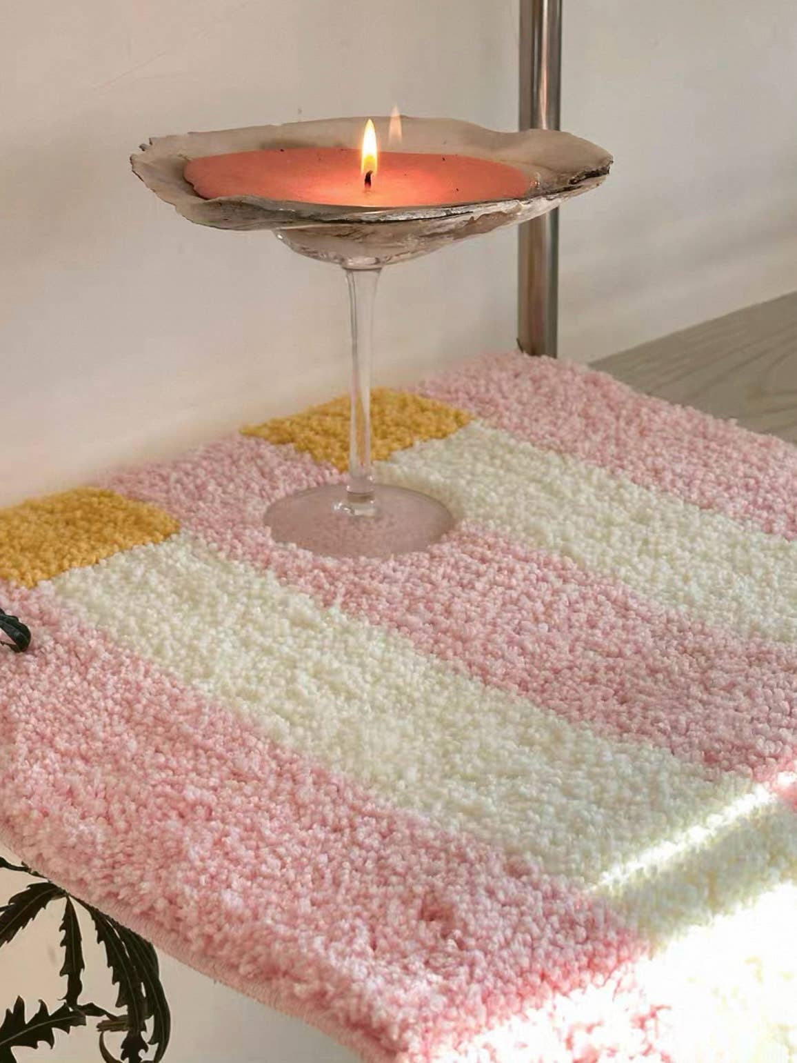 INSPECIAL HOME - Wholesale Bath Mat - Ultra Soft Whimsical Dopamine Stripe Bath Rug, Absorbent Mat8