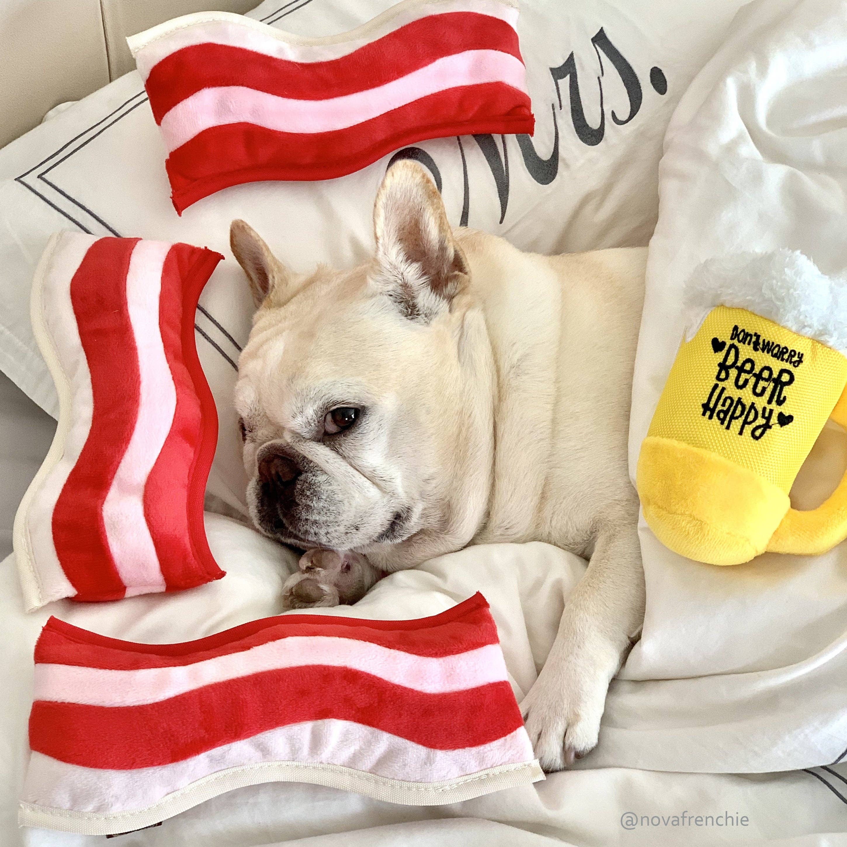 P.L.A.Y. Pet Lifestyle and You – wholesale Pet plush toy – Dog – Clive & Bacon x P.L.A.Y. Crispy Bacon4