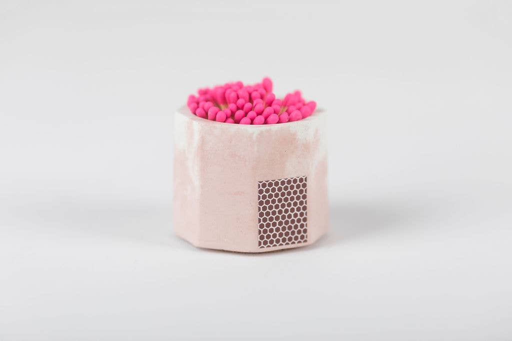 Tenn Prairie - Vendita all'ingrosso Portafiammiferi - Portafiammiferi in Cemento – Bicolore con Fiammiferi di Sicurezza da 2 Pollici0