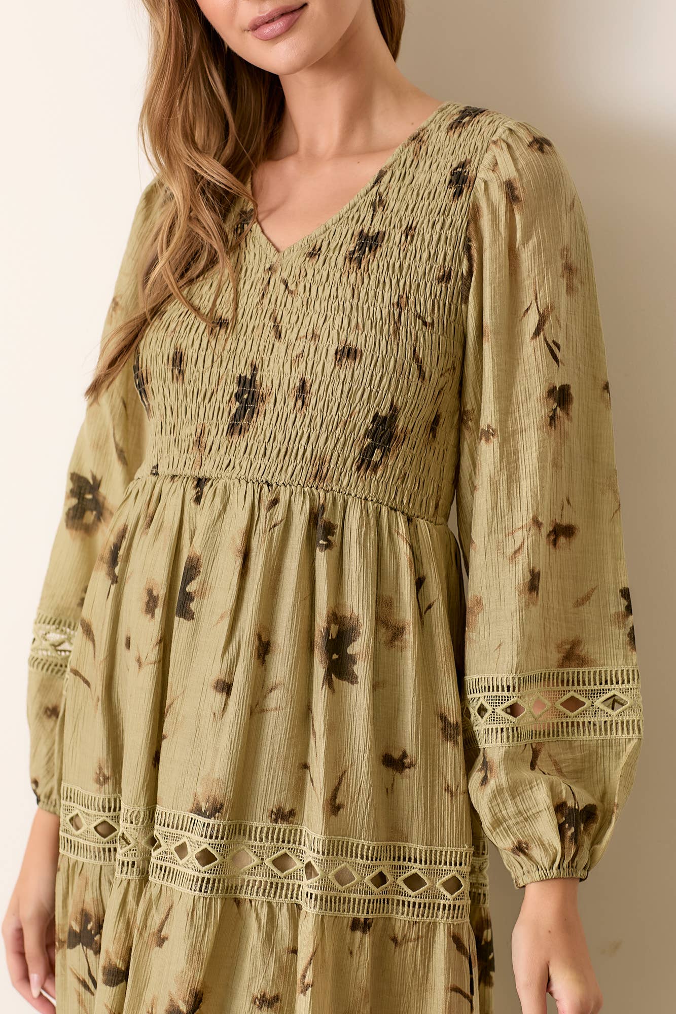 Polagram by Wellmade USA - Wholesale Dress - Women's - PRINTED WOVEN MAXI DRESS3