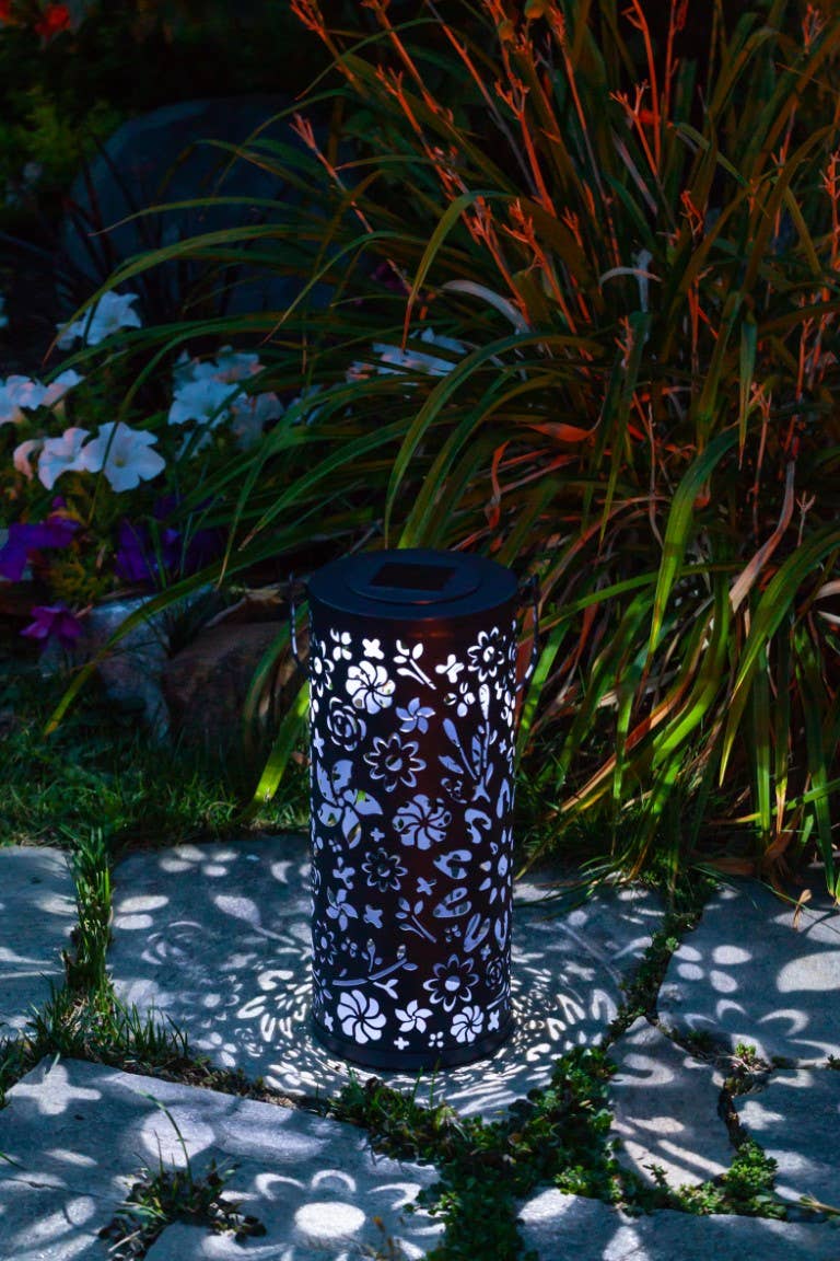 Allsop Home & Garden - Wholesale Outdoor/Lawn Light - Metal Bloom 12" Outdoor Solar Lantern - Midnight Blue16