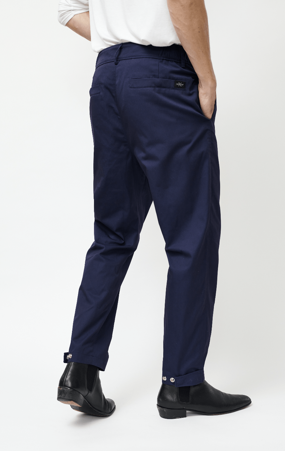 Ocean Rebel - Vente Pantalon – homme - Pantalon cargo moderne et formel - Bleu marine1