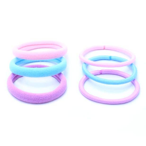 Inca UK - Wholesale Hair Tie - Mixed Elastics - Pastels - Card of 121