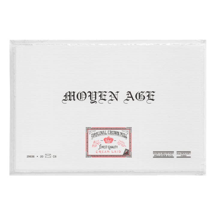 OCM Classic Laid Deckle Edge Note Card Sets for wholesale by Orange Art/Creative Art Materials