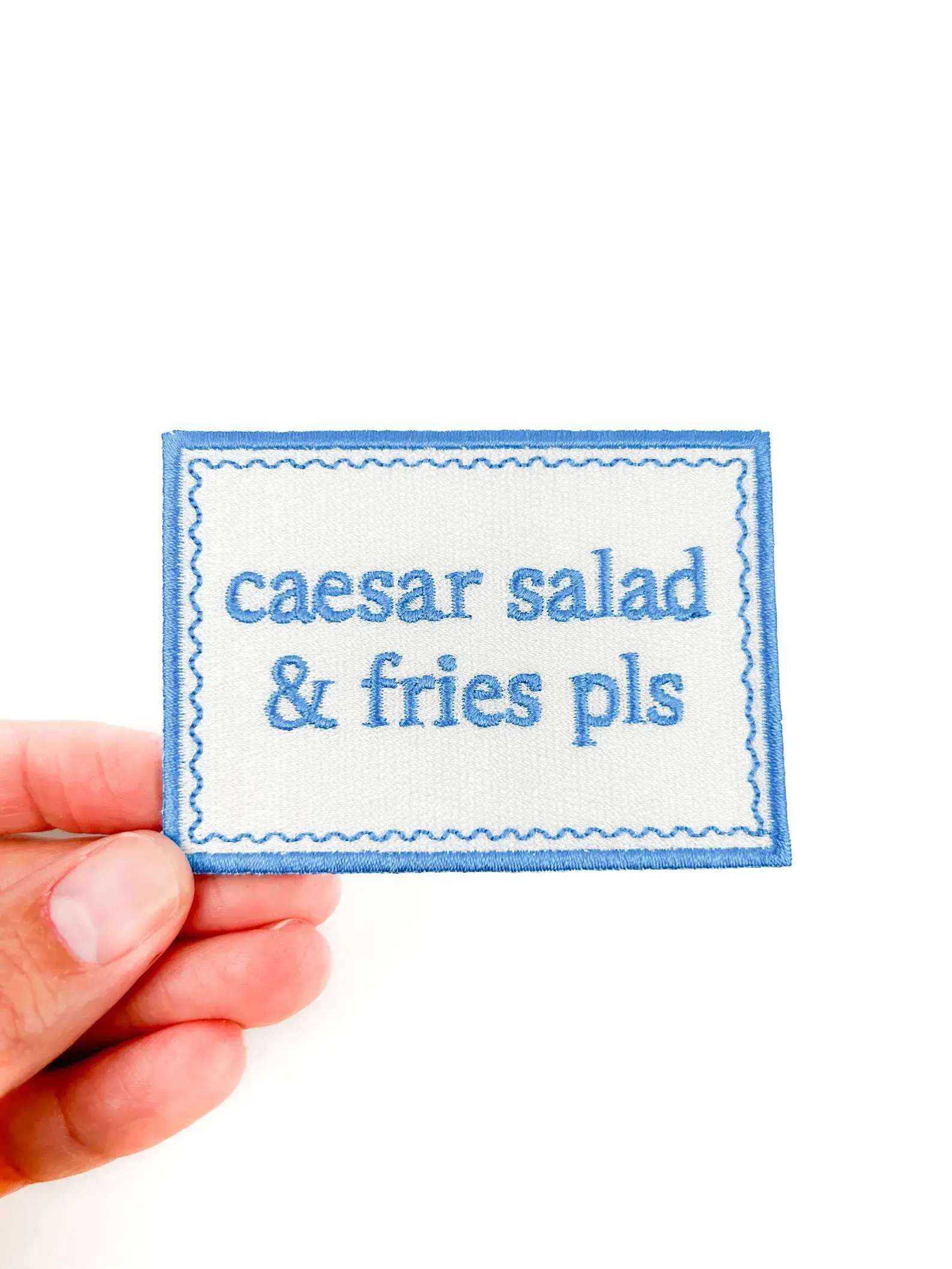 Field Trip Threads - Wholesale Patch - Caesar Salad & Fries Pls Patch – Funny Embroidered Iron On0