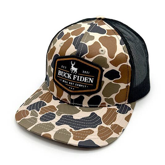 Shield Republic - Wholesale Trucker Hat - Men's - Buck Fiden Woven Patch Hat0