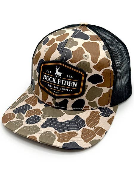 Buck Fiden Woven Patch Hat for wholesale by Shield Republic