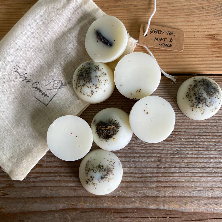 Natuurlijke wax met groene thee, munt en citroen voor wholesale door Emily’s Corner