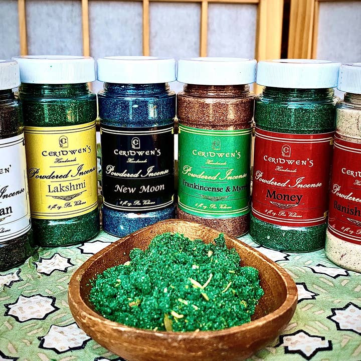 Incenso em Pó de Moldavita - transformação, poder superior por atacado de Ceridwen’s