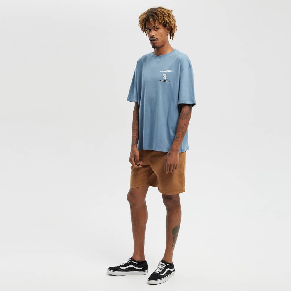 Hydroponic - Wholesale Screen Printed T-Shirt - Men's - SB Surf SS 02-Blue Grey4