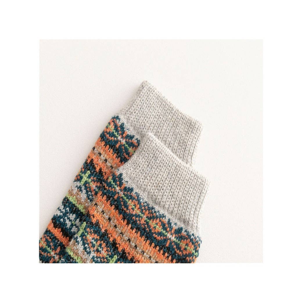 Funkyrel® Atzbranding Limited - Venta al por mayor Calcetines - Mujer - Rufia - Calcetines de invierno de punto a media pierna con estilo británico6