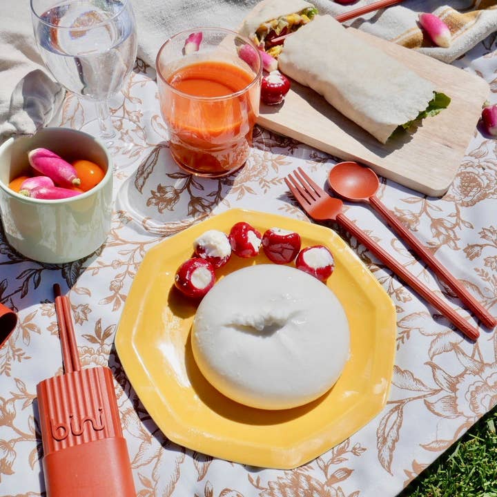 Bini – Großhandel Bestecksets – Bini Terracotta Wiederverwendbares und tragbares Biobesteck