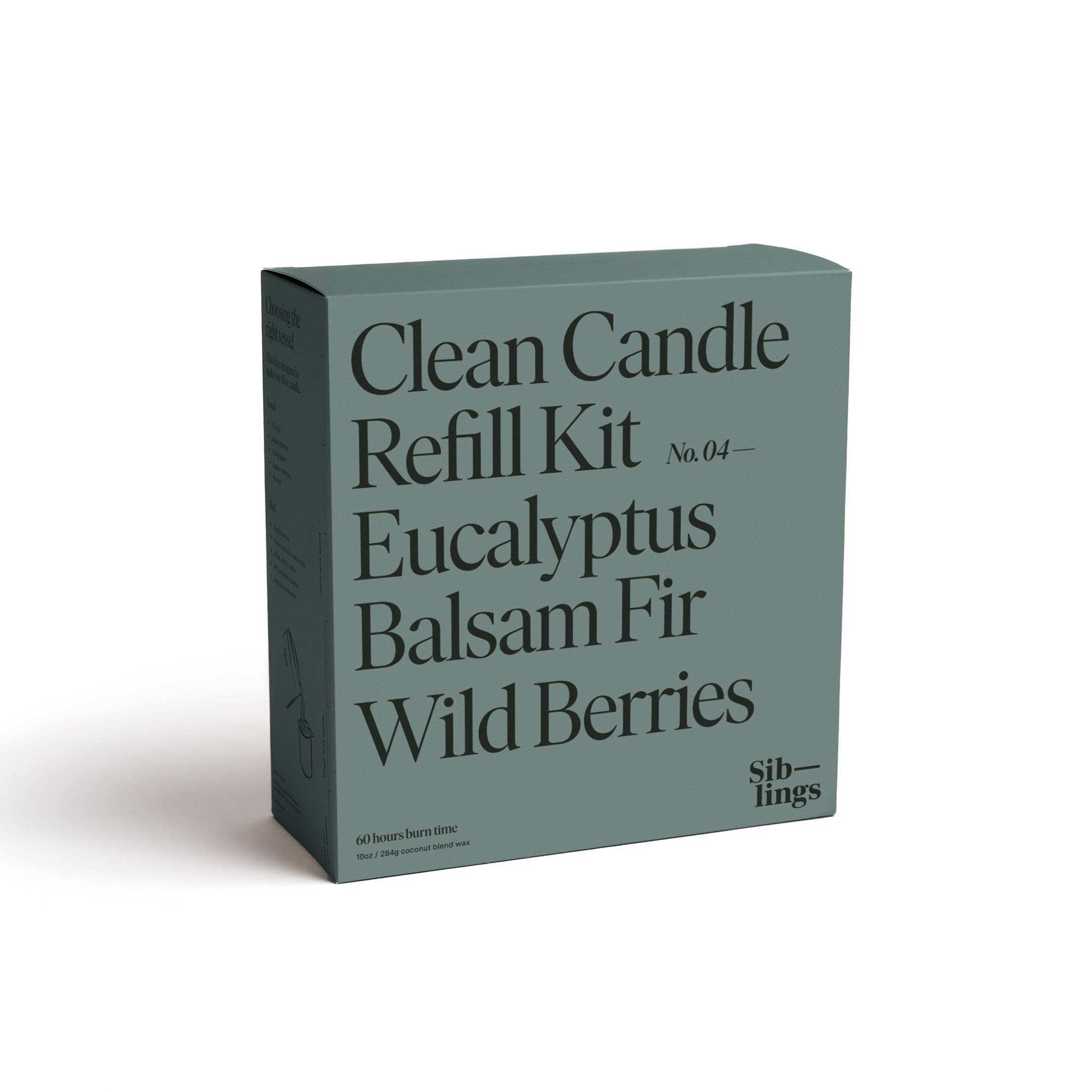 Siblings - Wholesale Jar/Filled Candle - No 04 — Eucalyptus, Balsam, Wild Berries, 10 oz