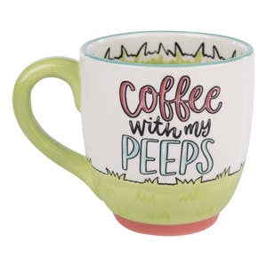 Cute Mornin Babe Coffee Mug Clear Boho Glass 18 Oz Coffee 