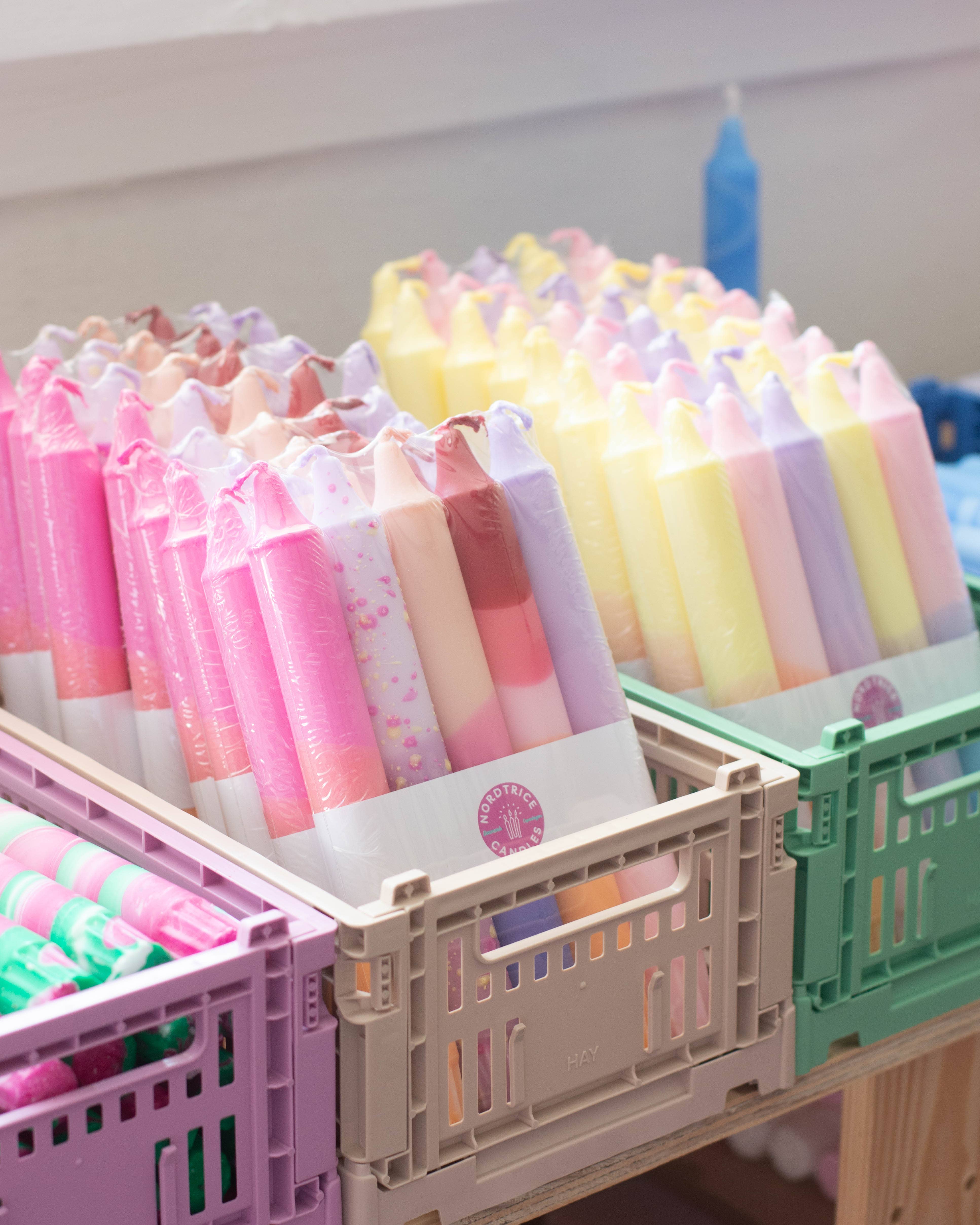 Nordtrice - Wholesale Tapered Candle/Candlestick - Taper candles- 5 pack/ pastel party sunset mix6