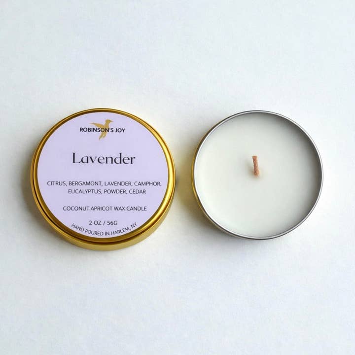 ROBINSON'S JOY - Wholesale Travel Candles - Lavender 2oz Travel Candle - Spring 20261