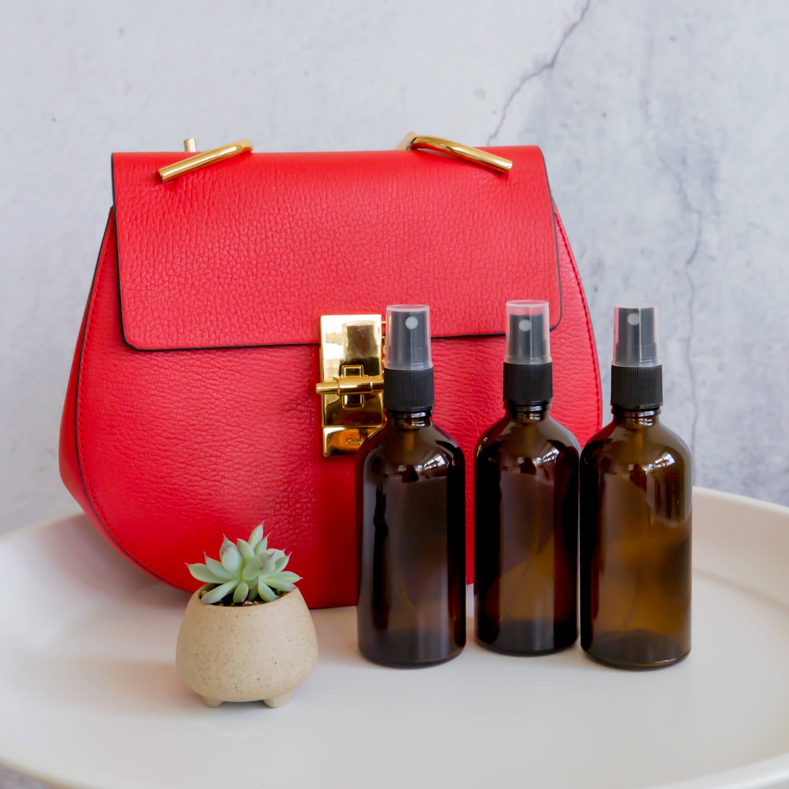 Youngever - Vente Vaporisateurs - Youngever Lot de 10 vaporisateurs en verre vides de 4 oz - Ambre3