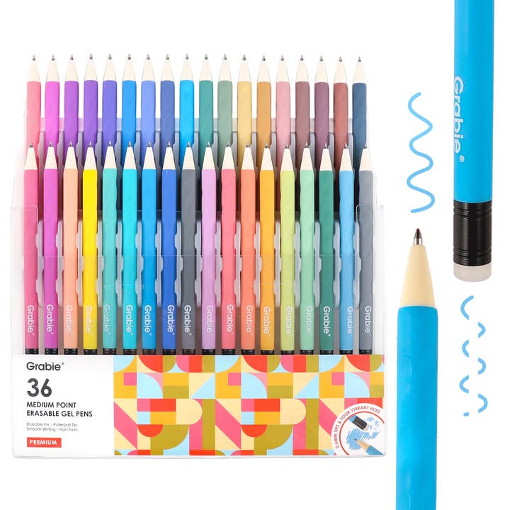Grabie - Wholesale Pen - Medium Point Erasable Gel Pen Set12
