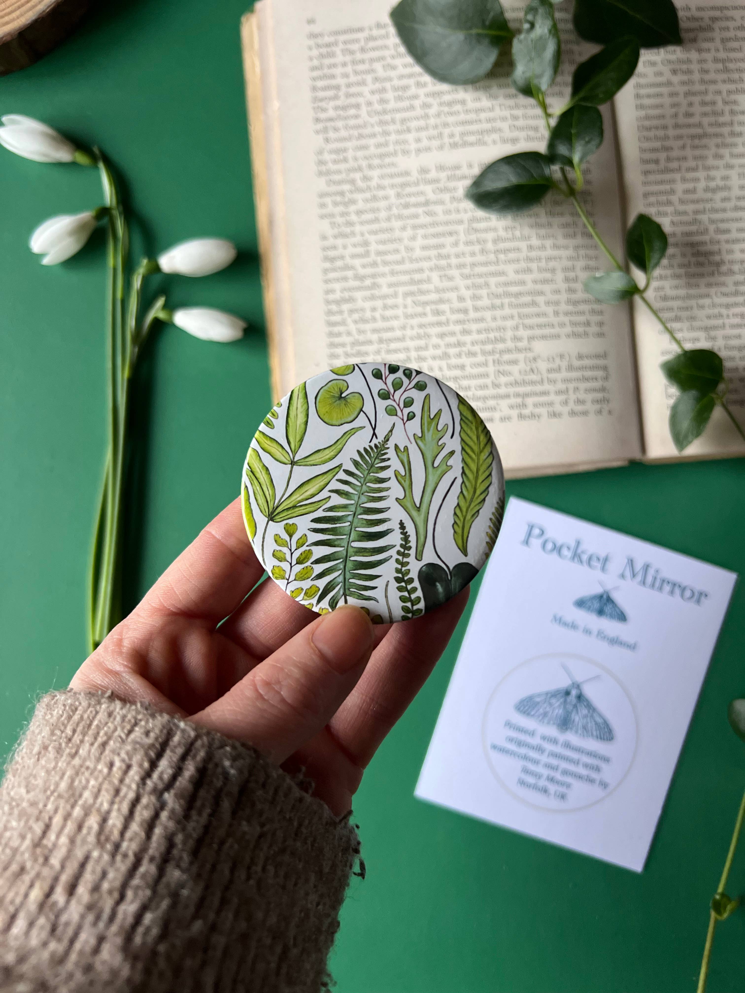 Tansy Moore - Wholesale Compact Mirror - Carnivorous Plants Pocket Mirror4