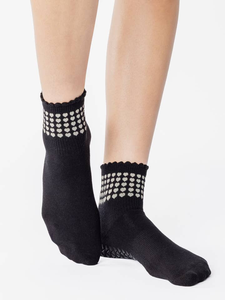 Sweetheart Ankle Grip Sock for wholesale by Pointe Studio