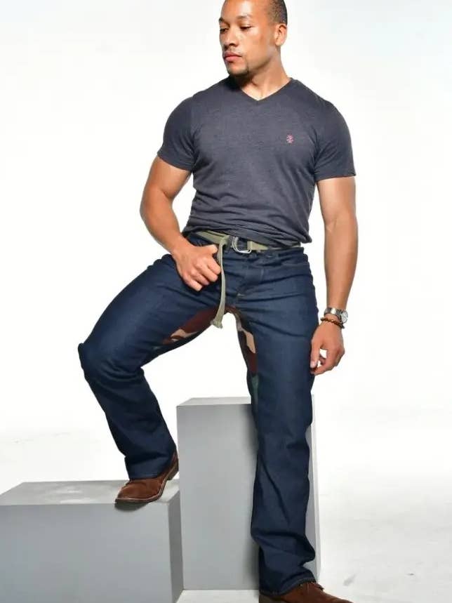 Classic 3 - Bootcut - Relaxed Fit - Ex Long - Dark Blue Wash for wholesale by Brilliant You Denim