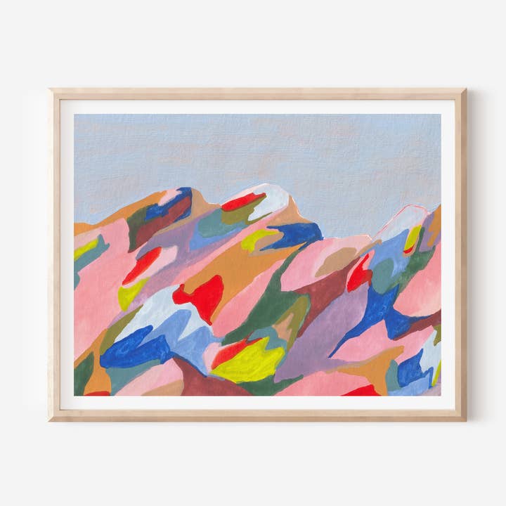 Cool Mountains Print for wholesale by OkayWoods Studio