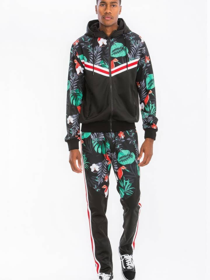 Ensemble de piste en polyester imprimé pour la vente par Fashion Quality Boutik