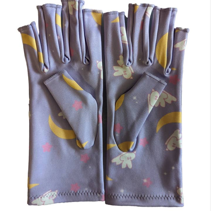 Moon Bunny Compression Gloves for wholesale by Bibipins