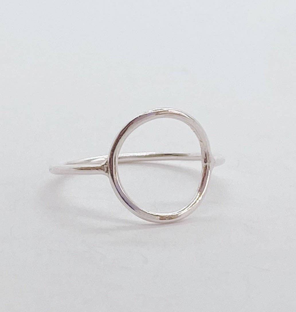 AVA Handmade Jewelry – Engroshandel Båndring – Åben cirkel Ring; Dainty Ring; Minimalistisk Ring; Guld Fyld Ring; Sterling Silver Ring; Karma Ring; Gave til hende; Tynd Ring; Infinity Ring2