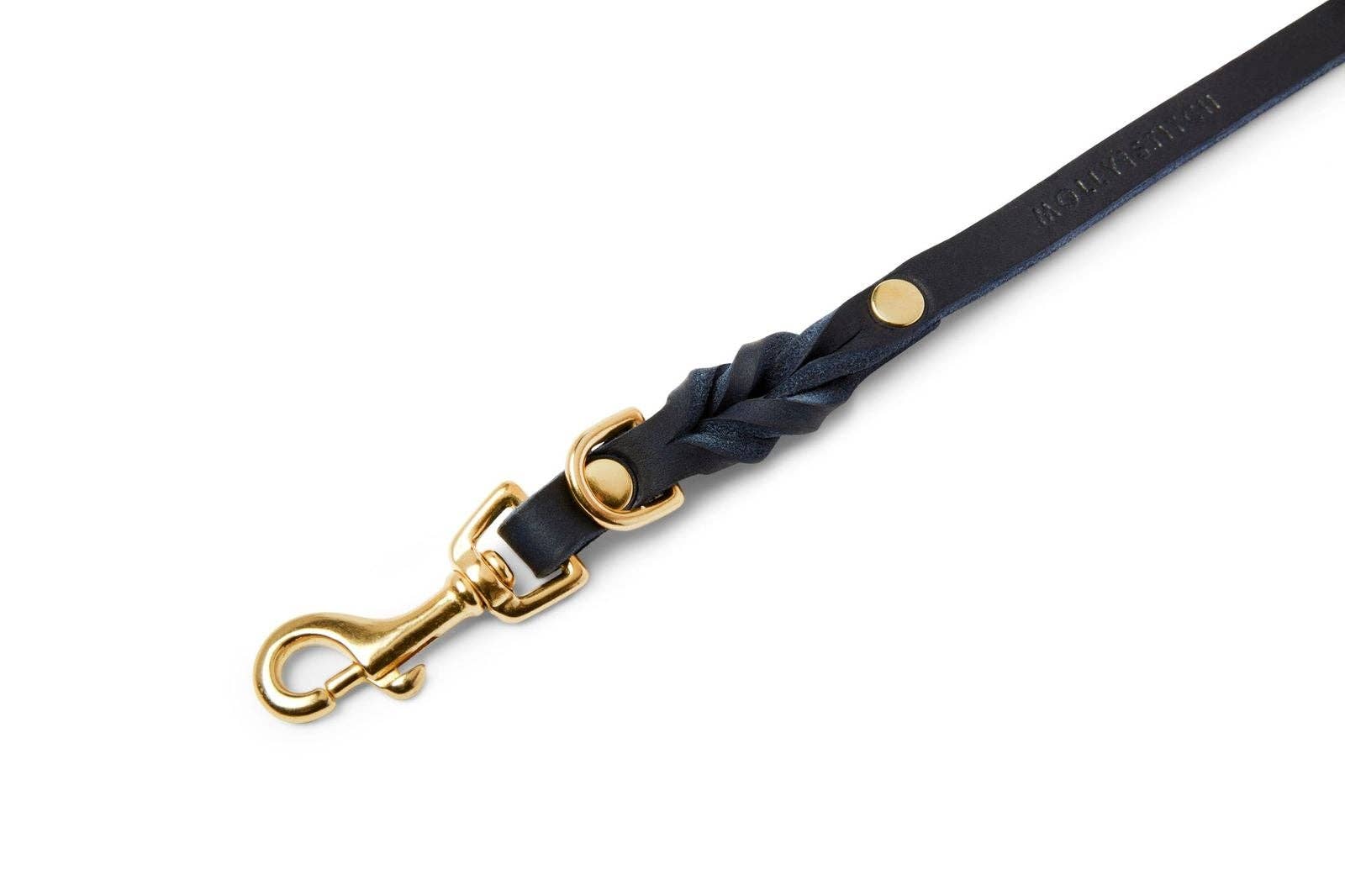 Molly and Stitch - Wholesale Pet Leash - Dog - Butter Leather 3x Adjustable Dog Leash - Navy Blue9