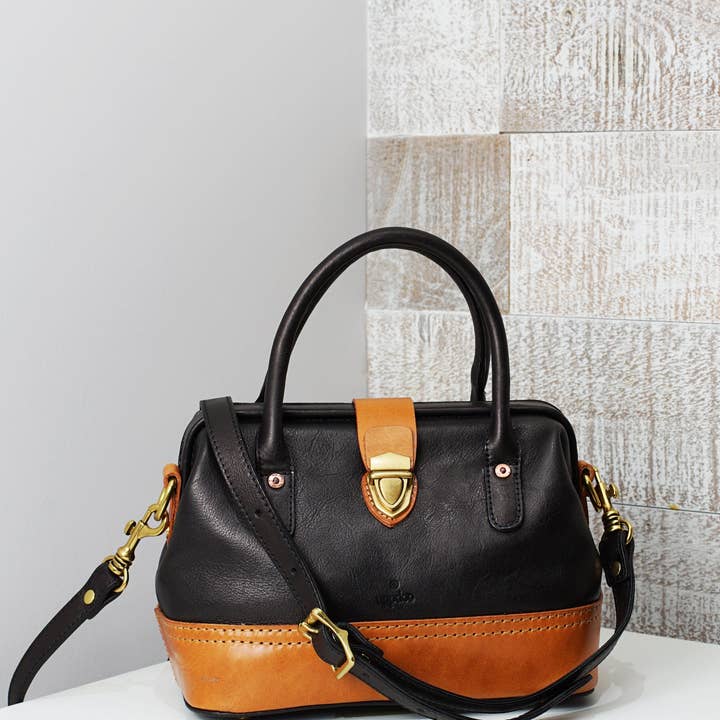 Wonder XL Vintage Taschel med Tophåndtag - Sort for engroshandel hos UPPDOO