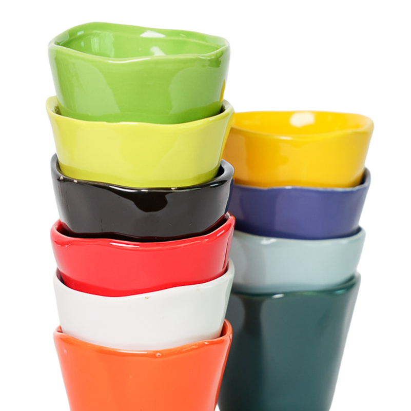 Chive - Wholesale Plant Pot - Tika Ceramic Pots With Saucer And Drainage Hole - 3"29