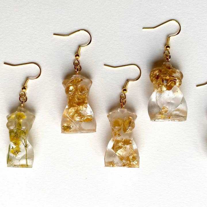 Solilo & Co - Vente Boucles d'oreilles pendantes - Boucles d'oreilles Déesse Curvy et Grande Taille3