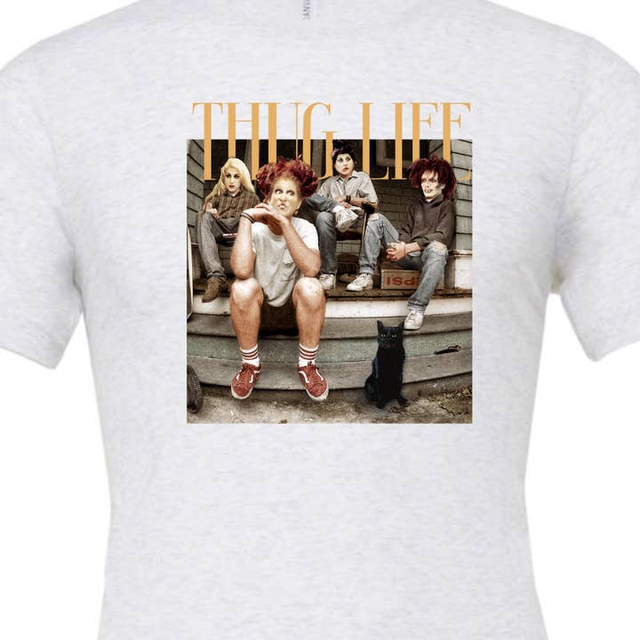 Kiki's Boutique – Großhandel T-Shirt mit Siebdruck – Damen – Thug Life - Sanderson Sisters Herbst T-Shirt3