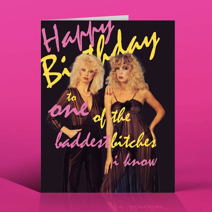 Carte d'anniversaire des MEILLEURES NANAS des années 80 pour la vente par offensivedelightful