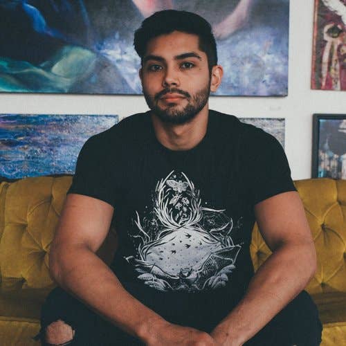 Solstice Handmade - Wholesale T-shirt met print - Dames - Witching Hour T-shirt van biologisch katoen3