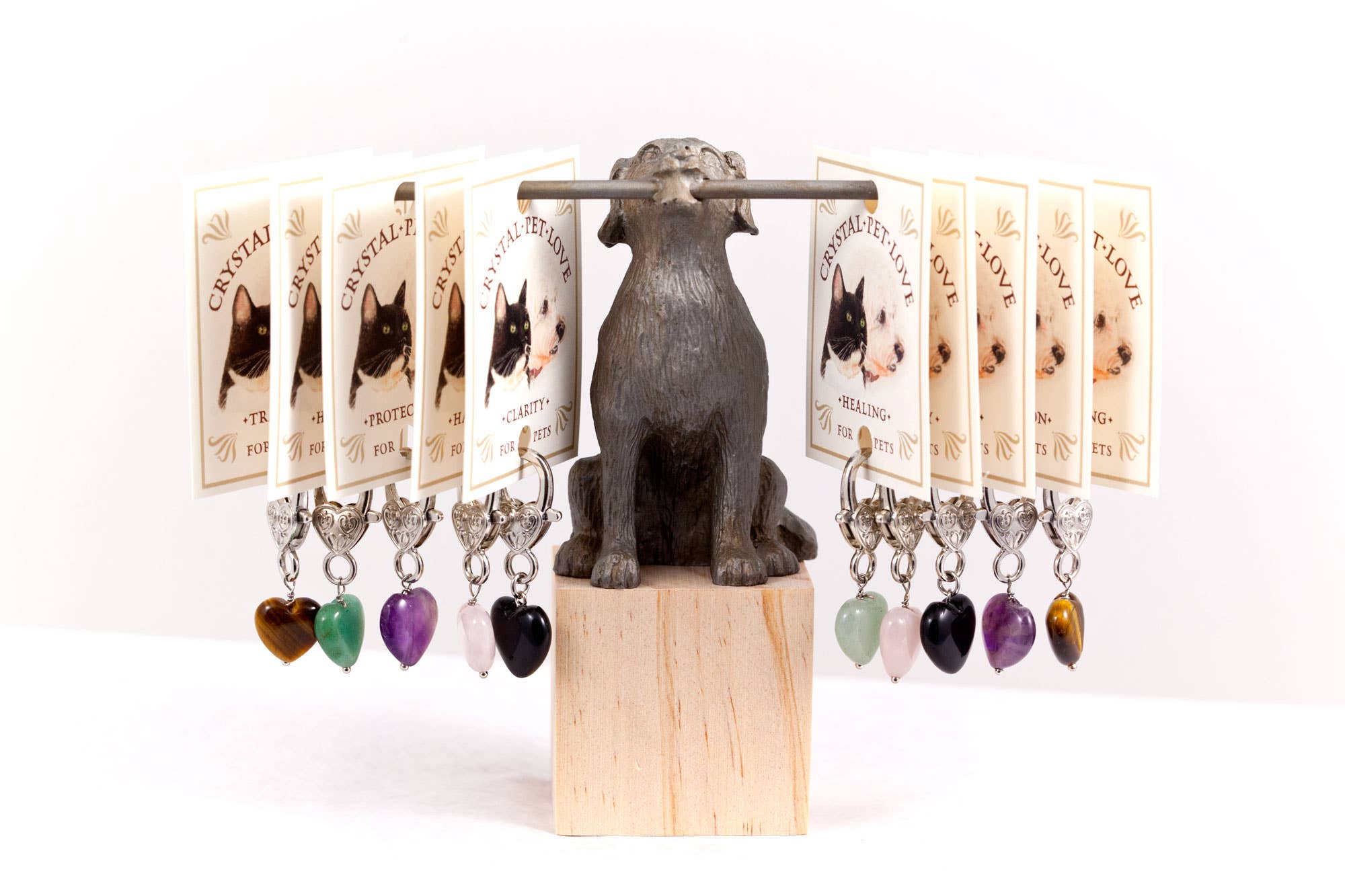 Crystal Pet Love – wholesale Retailer display – Jewellery – Cast Iron Dog Display