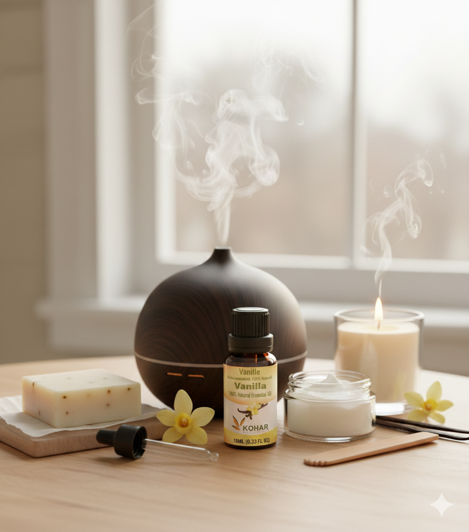 KOHAR NATURALS - Vente Huile essentielle - Huile essentielle de vanille 100 % pure et naturelle. 10 ml1