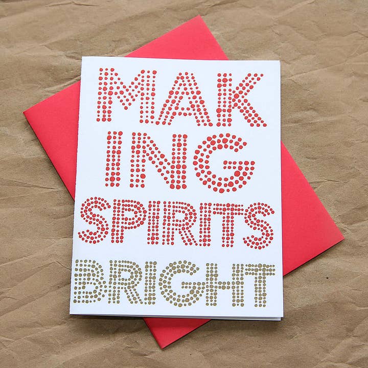 Spirits Bright Card maken - Doos van 6 voor wholesale door Sky of Blue Cards