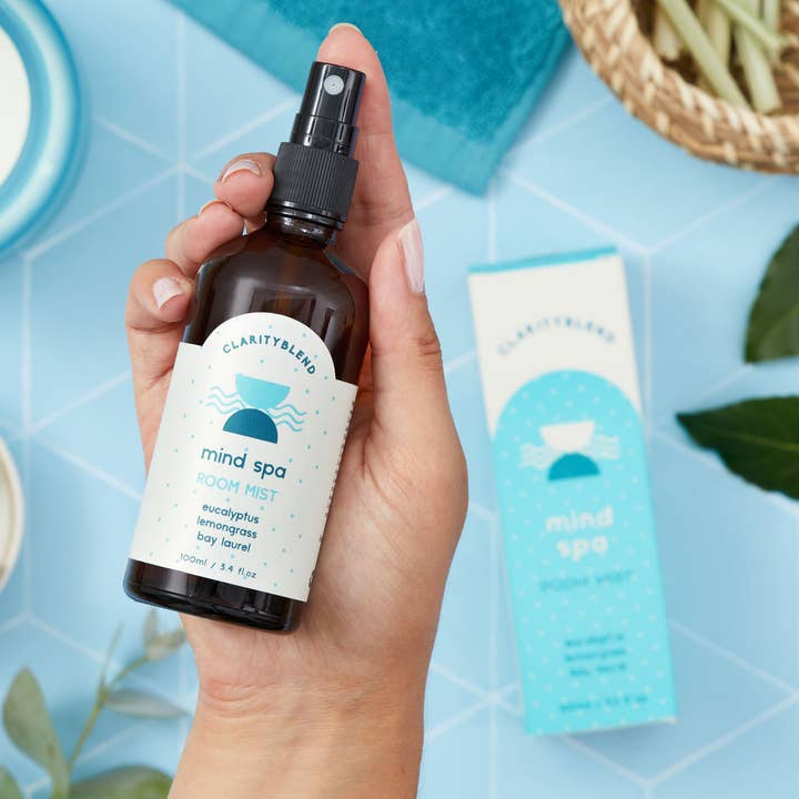 Mind Spa Aromaterapi Rums- og Pudespray for engroshandel hos Clarity Blend Aromatherapy