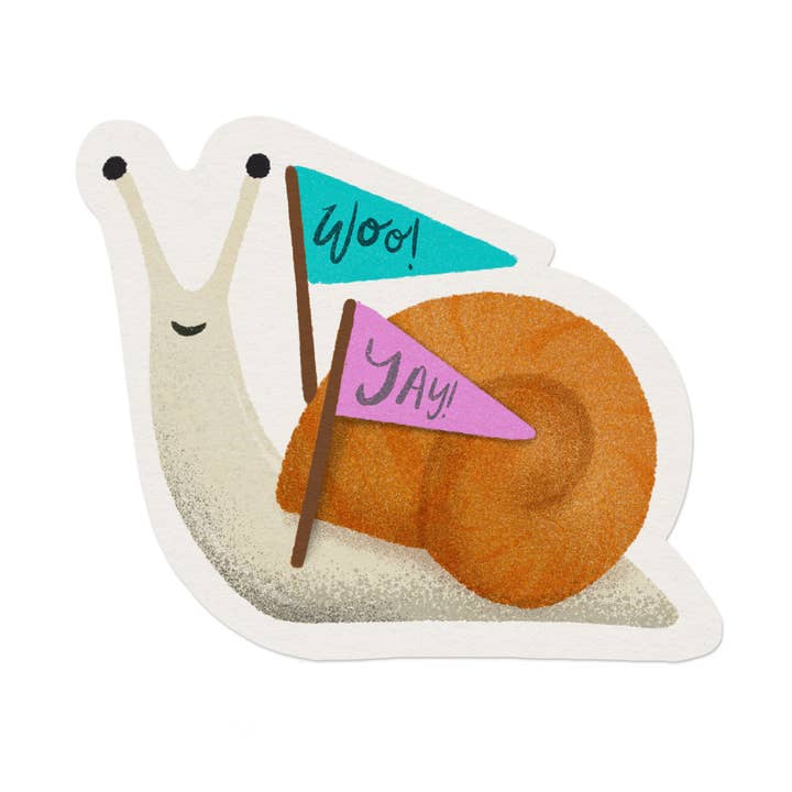 Snail Vinyl Sticker for wholesale by Ana Peake