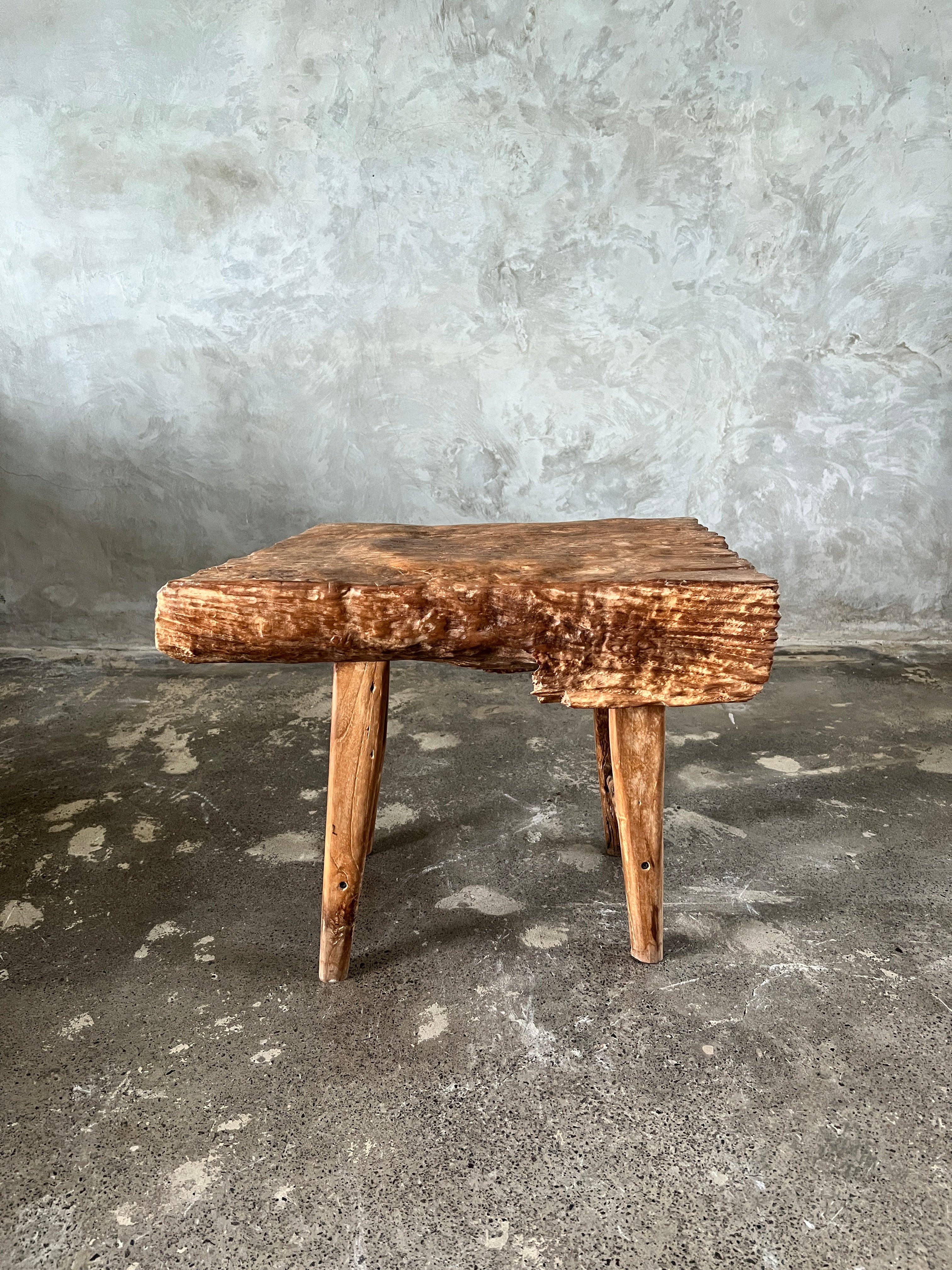Office Objets - Wholesale Bench - Small organic bench in blonde Asian teak with four legs - Sepuluh20