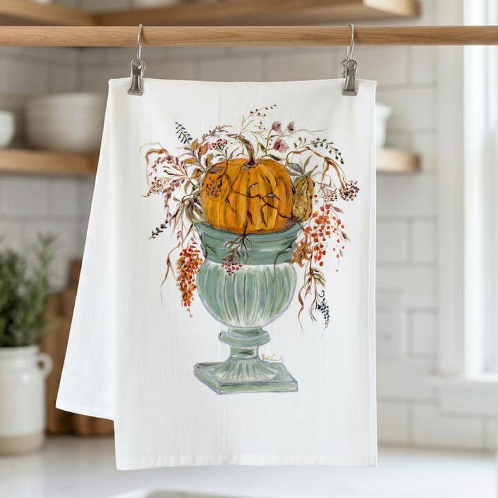 November Kitchen Towel for wholesale by Pamela Cassidy Designs