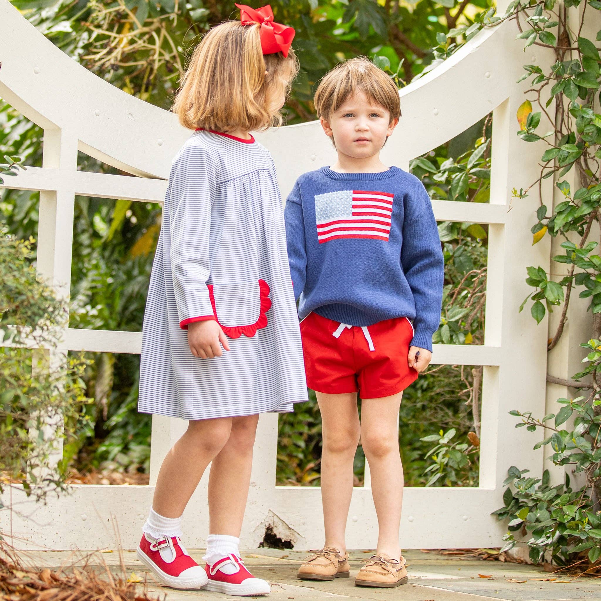 Shrimp and Grits Kids - Wholesale Knit Sweater - Kids - Sweater - American Flag4