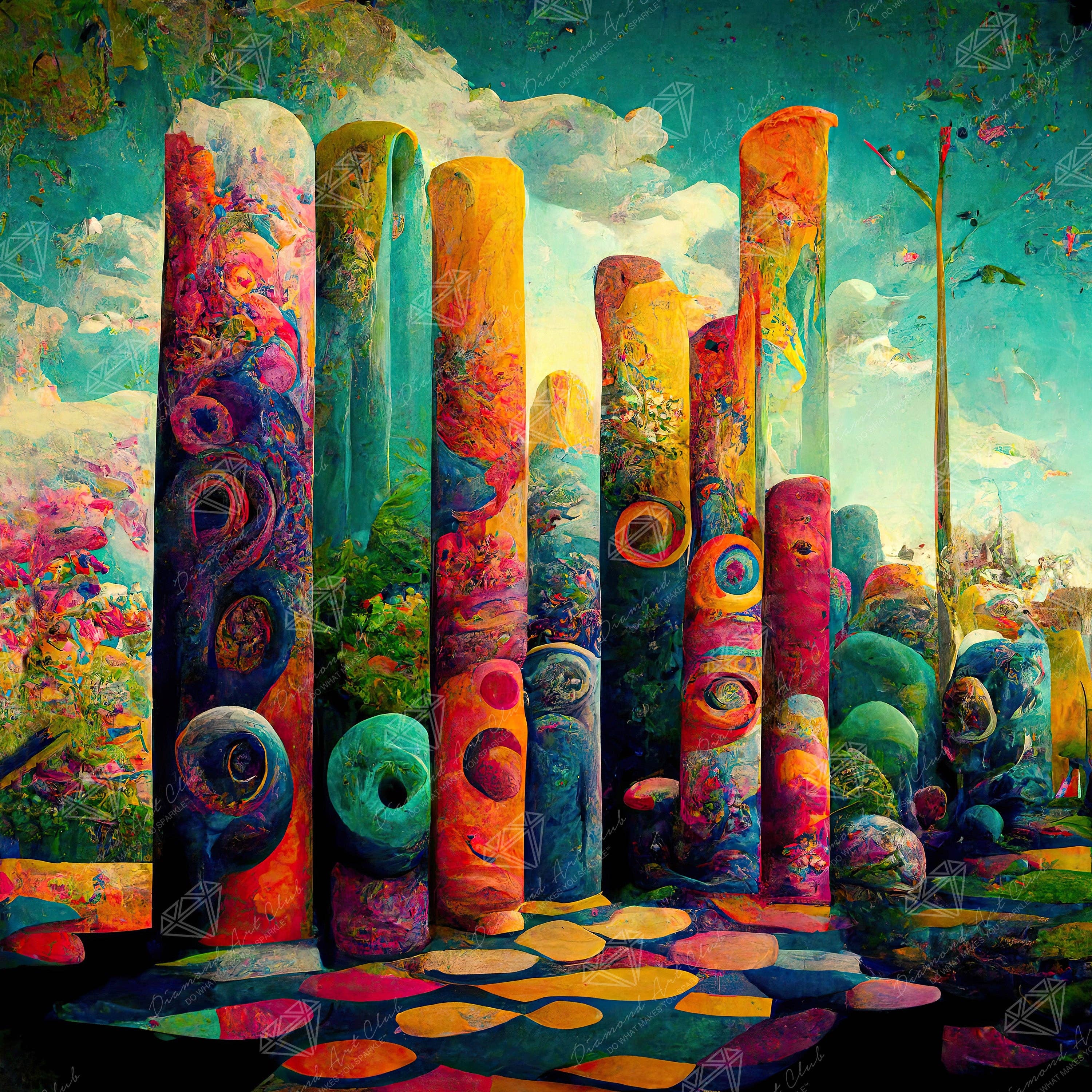 Diamond Art Club - Wholesale DIY Craft Kit - Poles of Color0