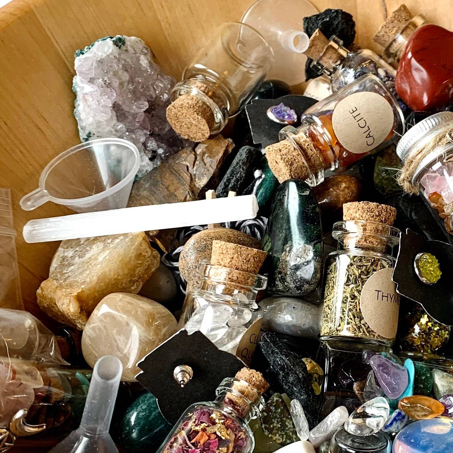 Purple Door ATX - Wholesale Spiritual Stone/Crystal - Crystal Confetti Witch Brew Mystery Scoops Pack in Cauldron4