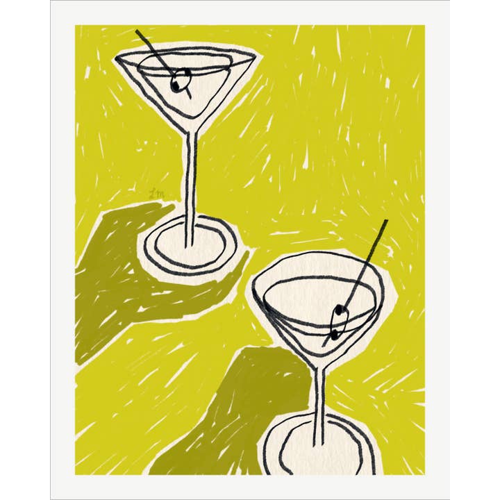 Lacey McKeever Illustration - Wholesale Art Print - Martini Print