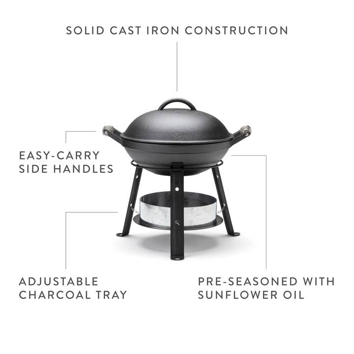 Barebones - Wholesale Outdoor Grill Tools - All-In-One Cast Iron Grill7