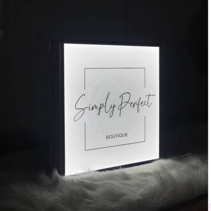 Glow Neon - Wholesale Neon Sign - Custom Square Signboard w/ Neon Lights, Store Shop Decor2