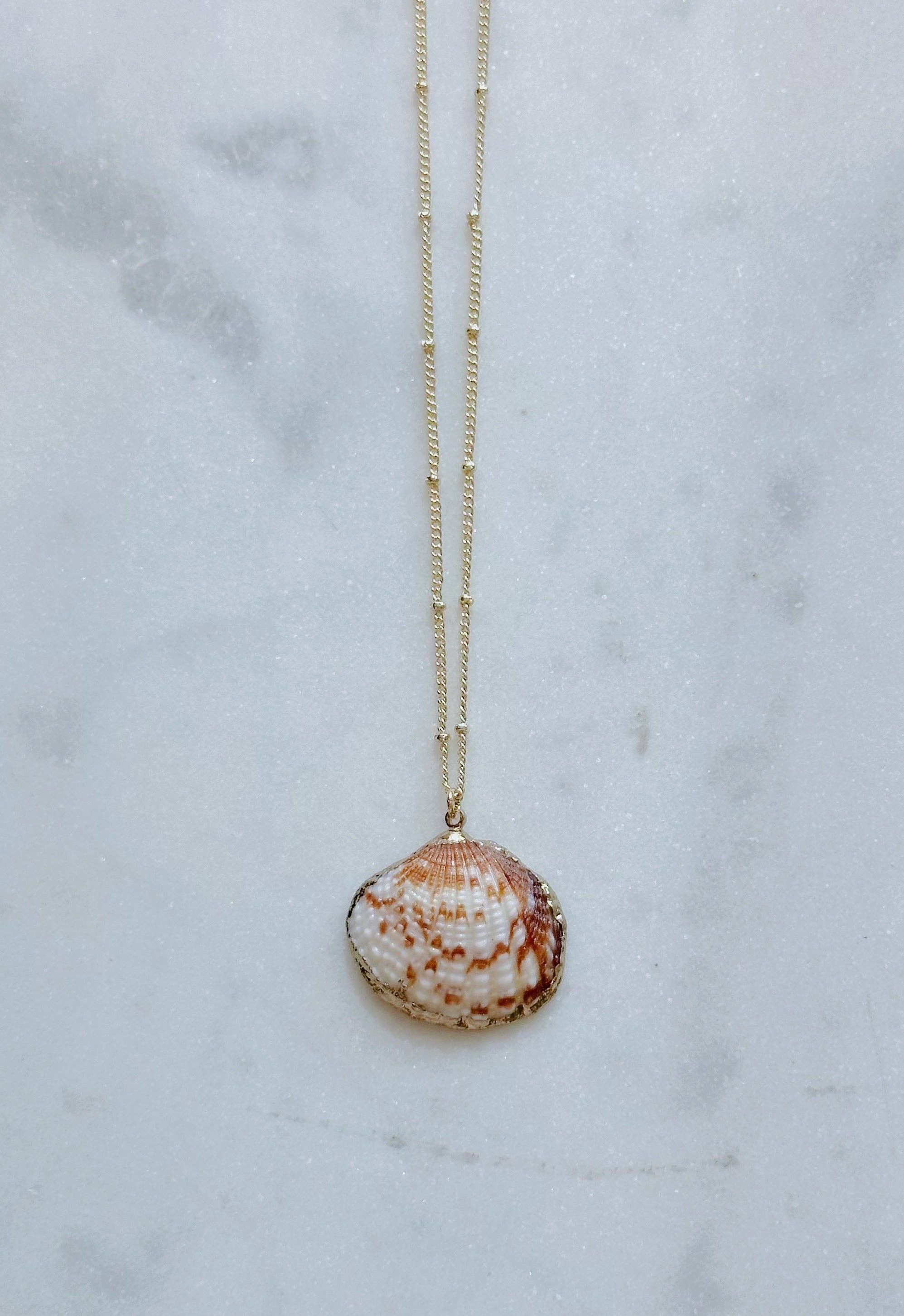 Salt & June - Wholesale Pendant/Charm Necklace - Gold seashell necklaces15